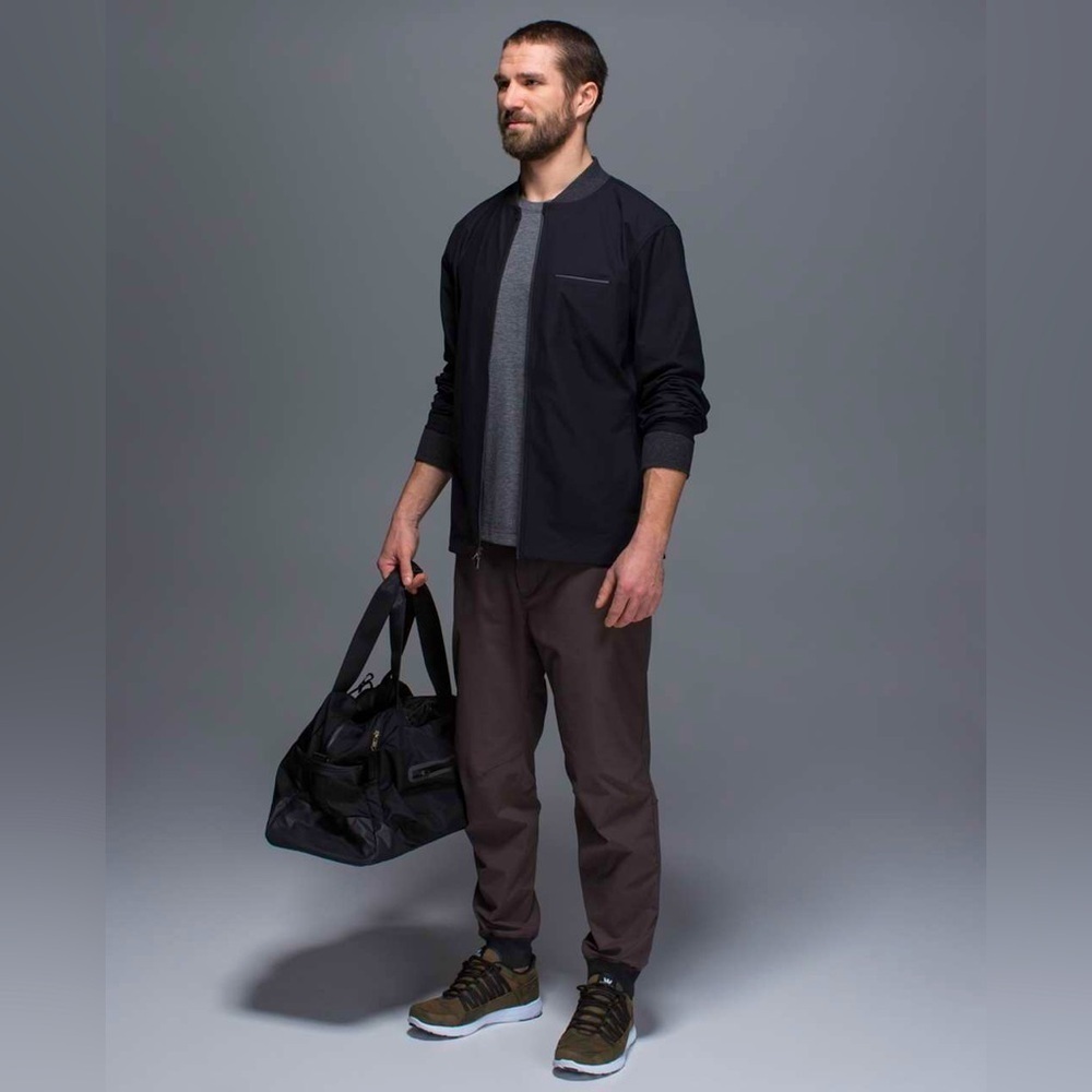 LULULEMON | SWIPE RIGHT JACKET HEATHERED BLACK IN LARGE - Picture 1 of 11